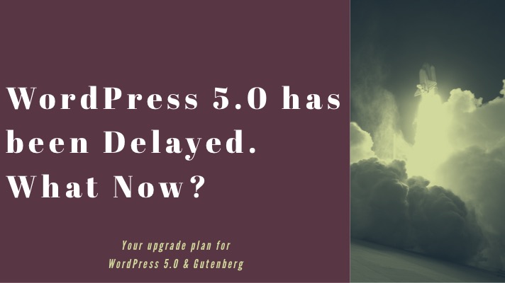 WordPress 5.0 has been delayed. What Now?